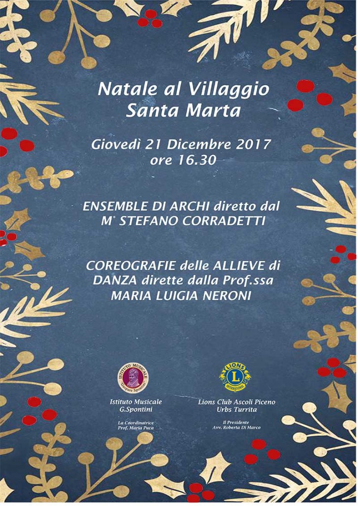 Natale al villaggio Santa Marta