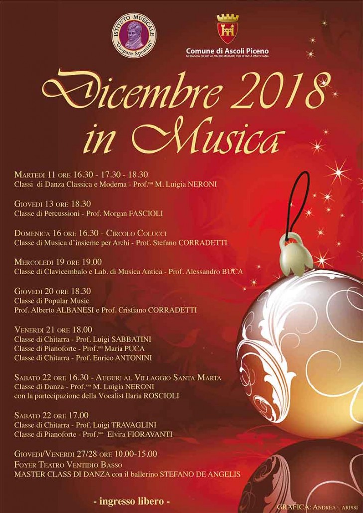 Dicembre in Musica 2018