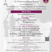 Cerimonia di premiazione della VI Edizione del Concorso Nazionale di Composizione "Verso l'Assoluto" di Mauro Crocetta
